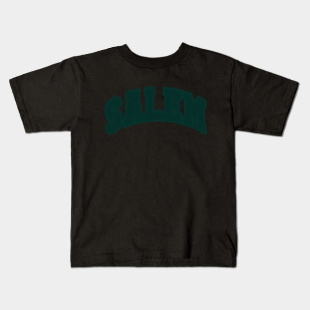 Salem Collegiate Green Logo Kids T-Shirt by Telos Archive